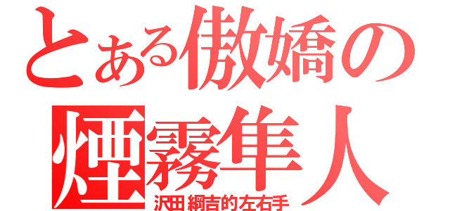 とある傲嬌の煙霧隼人（沢田綱吉的左右手）