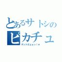 とあるサトシのピカチュウ（ゲットだｚｅっ！★）