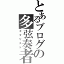 とあるブログの多弦奏者（ギタリスト）