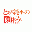 とある純平の夏休み（純平夏休み）