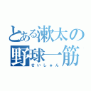 とある漱太の野球一筋（せいしゅん）