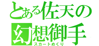 とある佐天の幻想御手（スカートめくり）