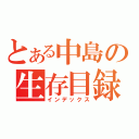 とある中島の生存目録（インデックス）