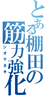 とある棚田の筋力強化（シオマネキ）