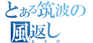 とある筑波の風返し（とうげ）