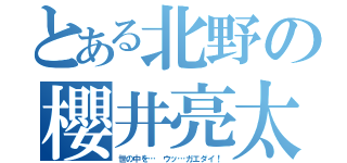 とある北野の櫻井亮太（世の中を… ウッ…ガエダイ！）