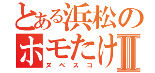 とある浜松のホモたけⅡ（ヌベスコ）