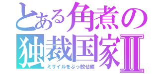 とある角煮の独裁国家Ⅱ（ミサイルをぶっ放せ編）