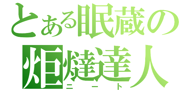 とある眠蔵の炬燵達人（ニート）