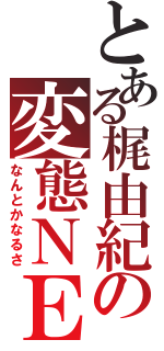 とある梶由紀の変態ＮＥＥＴ現実逃避妄想バカ南沢倉間Ⅱ（なんとかなるさ）