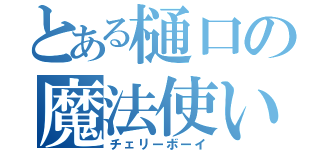 とある樋口の魔法使い（チェリーボーイ）