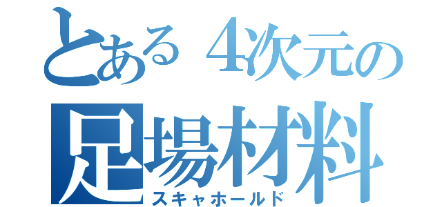 とある４次元の足場材料（スキャホールド）