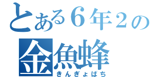 とある６年２組の金魚蜂（きんぎょばち）