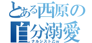 とある西原の自分溺愛（ナルシスト乙ｗ）