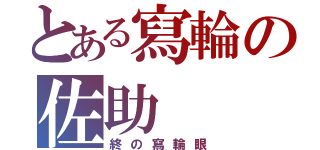 とある寫輪の佐助（終の寫輪眼）