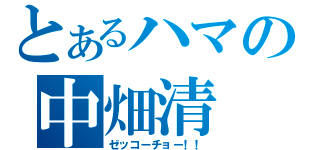 とあるハマの中畑清（ゼッコーチョー！！）