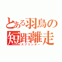 とある羽鳥の短距離走者（スプリンター）