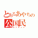 とあるあやちの公国民（ムッチュ☆）