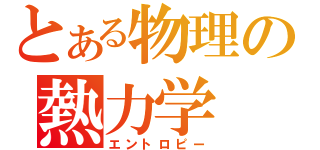 とある物理の熱力学（エントロピー）