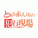 とある赤ん坊の犯行現場（ママには隠せない）