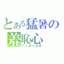 とある猛暑の羞恥心（ブラ透け伝説）