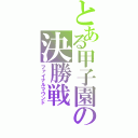 とある甲子園の決勝戦（ファイナルマウンド）