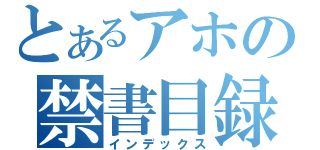 とあるアホの禁書目録（インデックス）