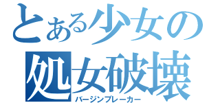 とある少女の処女破壊（バージンブレーカー）