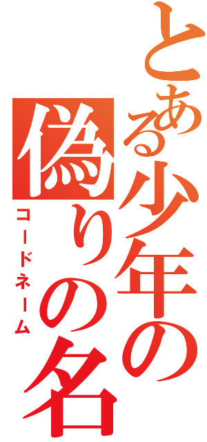 とある少年の偽りの名Ⅱ（コードネーム）