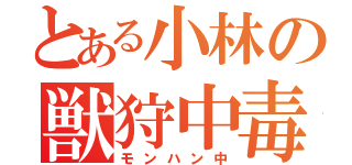 とある小林の獣狩中毒（モンハン中）