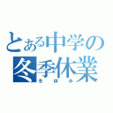 とある中学の冬季休業（冬休み）