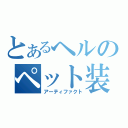 とあるヘルのペット装備（アーティファクト）