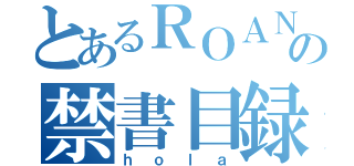 とあるＲＯＡＮの禁書目録（ｈｏｌａ）