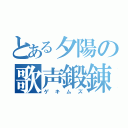 とある夕陽の歌声鍛錬（ゲキムズ）