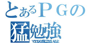 とあるＰＧの猛勉強（マクロなんて役に立たないんだよ）