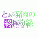 とある豬肉の終極粉絲（ＣＬＡＮ 芽芽）