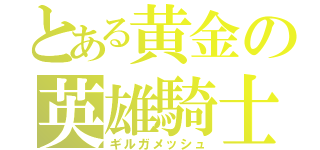 とある黄金の英雄騎士（ギルガメッシュ）