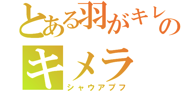 とある羽がキレイのキメラ（シャウアプフ）