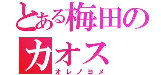 とある梅田のカオス（オレノヨメ）