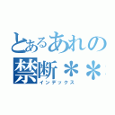 とあるあれの禁断＊＊＊＊（インデックス）