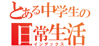 とある中学生の日常生活（インデックス）