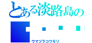 とある淡路島の▂▅▇█▓▒ （’ω’） ▒▓█▇▅▂うまあああああ（ウマヅラコウモリ）