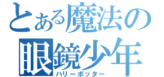 とある魔法の眼鏡少年（ハリーポッター）