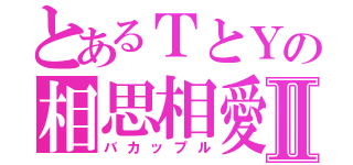 とあるＴとＹの相思相愛Ⅱ（バカップル）