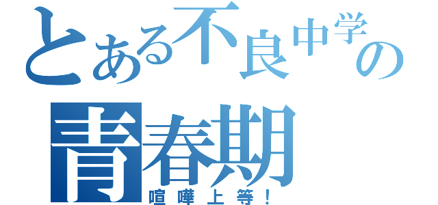 とある不良中学生の青春期（喧嘩上等！）