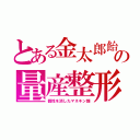 とある金太郎飴の量産整形（個性を消したマネキン顔）