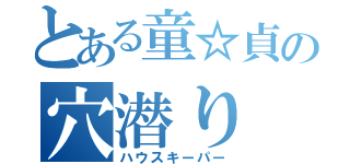 とある童☆貞の穴潜り（ハウスキーパー）