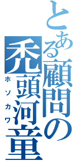 とある顧問の禿頭河童（ホソカワ）