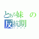 とある妹の反抗期（ツンデレ）