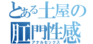 とある土屋の肛門性感（アナルセックス）